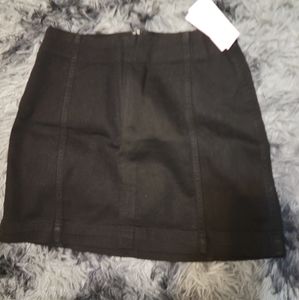 DONATED!!!!!    Black denim stretch mini skirt
